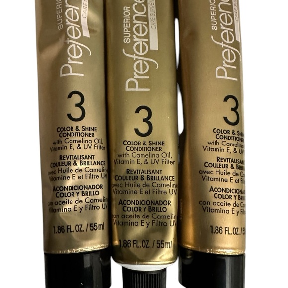 3 L'Oreal Superior Preference Care Supreme 3 Color Shine Conditioner 1.86 Tubes - Picture 3 of 7